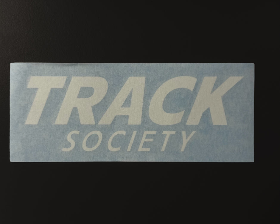 Track Society Sticker white