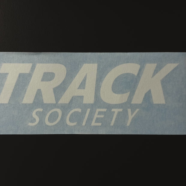 Track Society Sticker white