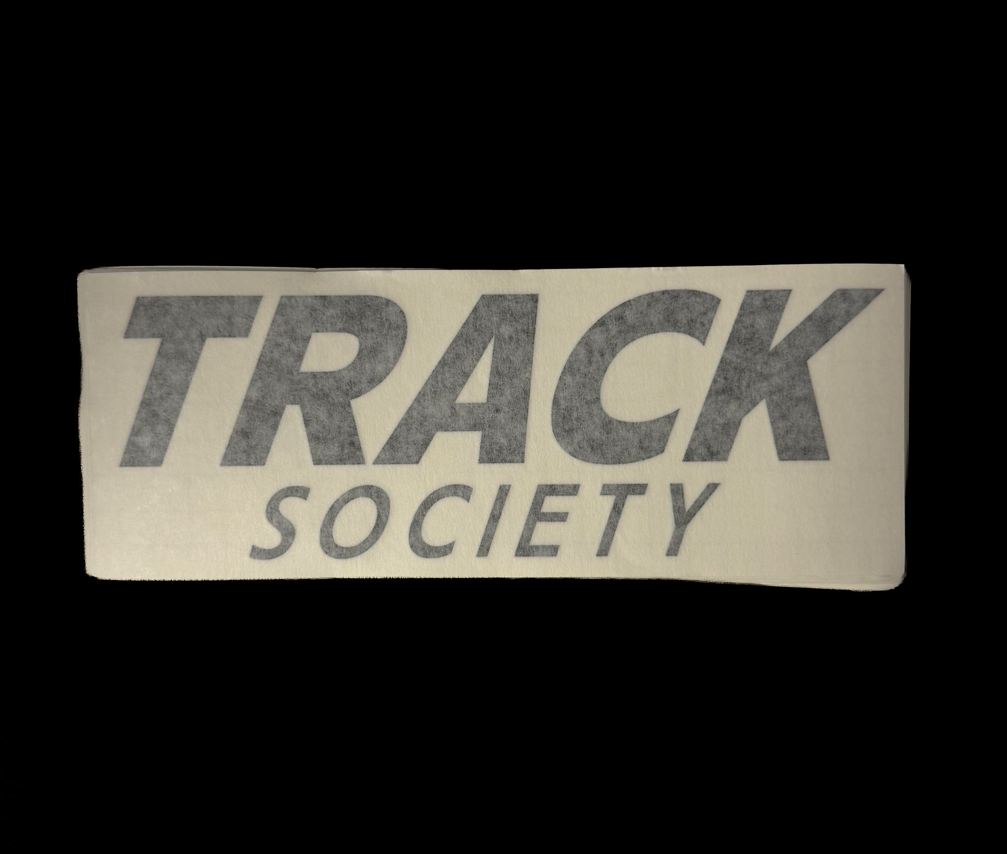 Track Society Sticker black XL